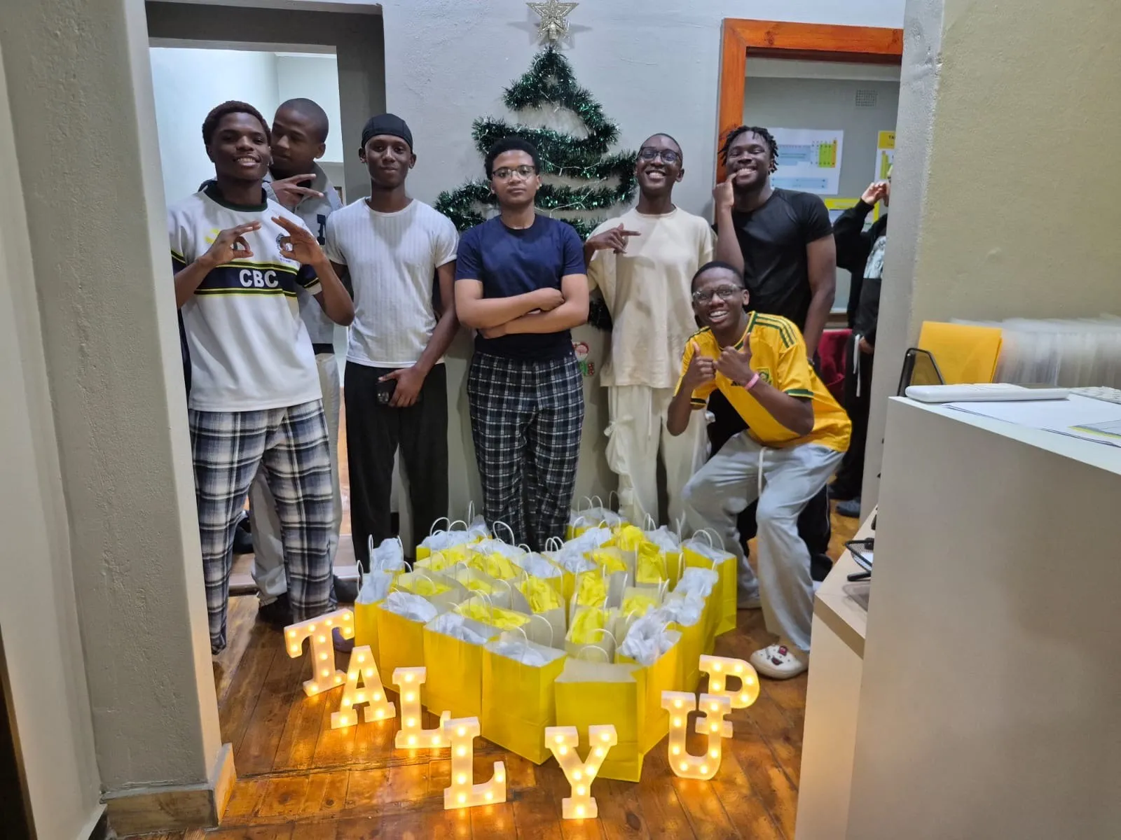 Tally Up learners celebrating the end of the year
